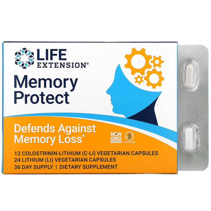 Life Extension Memory Protect - 36 caps - Health and Wellbeing at MySupplementShop by Life Extension