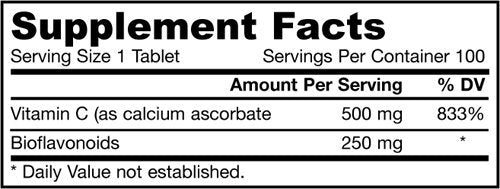 Jarrow Formulas Vitamin C (Buffered) + Citrus Bioflavonoids, 750mg - 100 tabs - Vitamins & Minerals at MySupplementShop by Jarrow Formulas