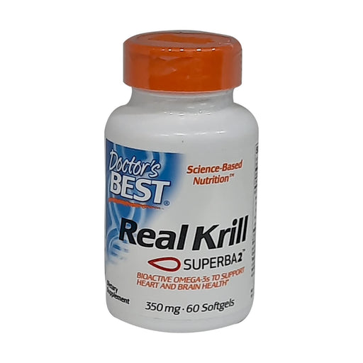 Doctor's Best Real Krill, 350mg - 60 softgels | High-Quality Krill Oils | MySupplementShop.co.uk