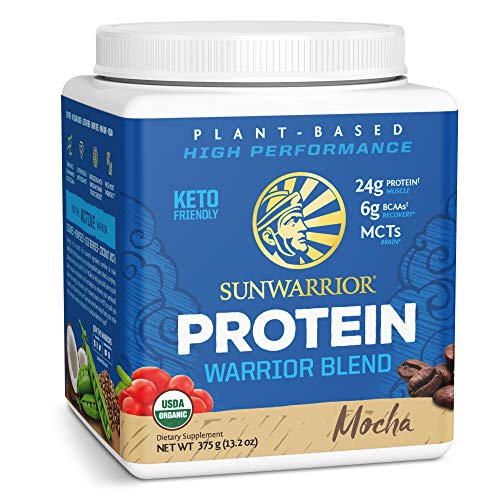 Sunwarrior Protein Warrior Blend 375g Mocha at MySupplementShop.co.uk