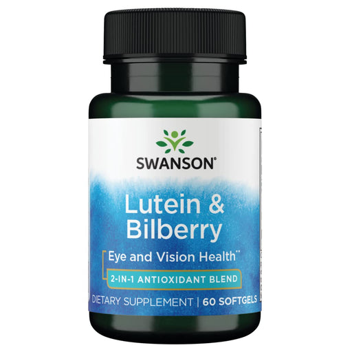 Swanson Lutein & Bilberry - 60 softgels: Eye Health, Berry & Carotenoid | Premium Nutritional Supplement at MYSUPPLEMENTSHOP
