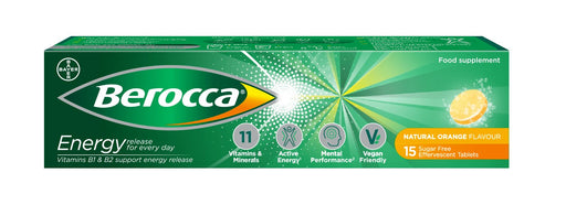 Berocca Effervescent Orange 15 Tablets - Adult Multi Vits at MySupplementShop by Berocca