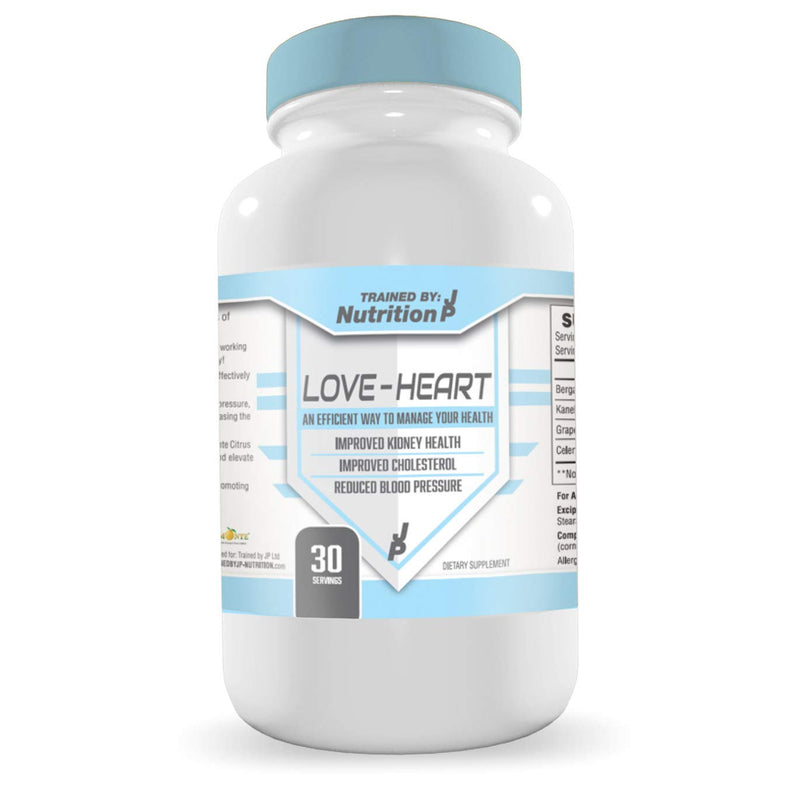 Trained By JP Love Heart 60Caps Unflavoured - Diet & Nutrition at MySupplementShop by TrainedbyJP Nutrition