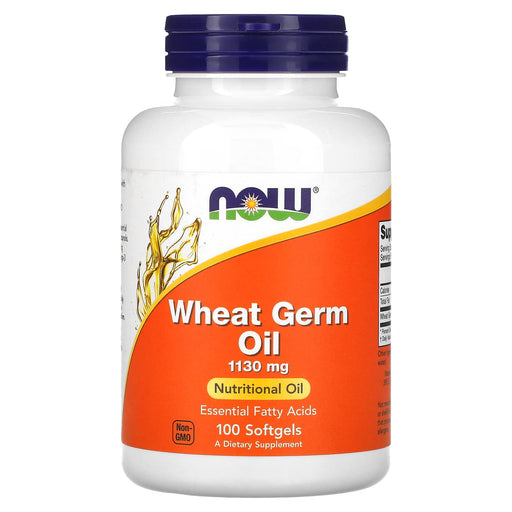 NOW Foods Wheat Germ Oil, 1130mg - 100 softgel | High-Quality Health and Wellbeing | MySupplementShop.co.uk