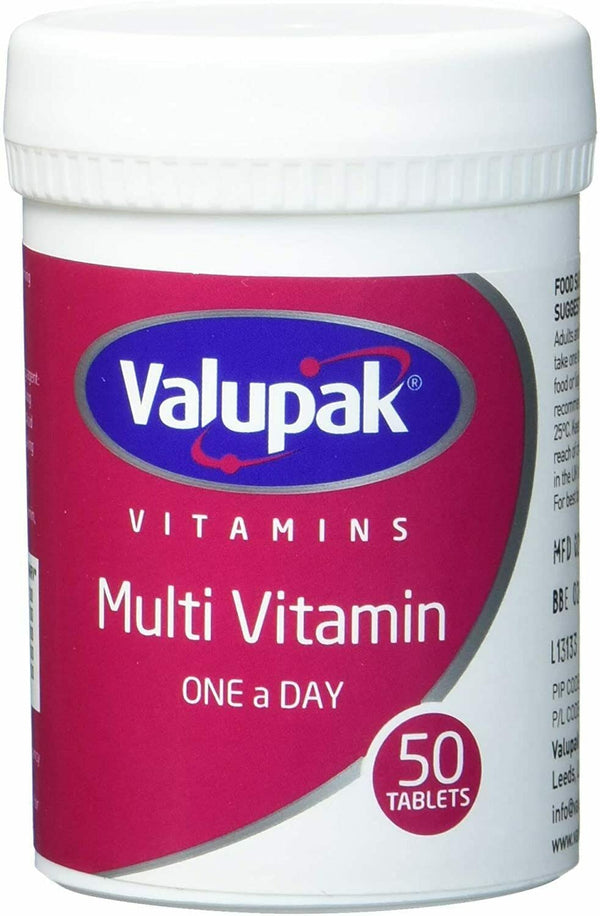 Valupak Multi-Vitamin One-A-Day 50 Tablets - Adult Multi Vits at MySupplementShop by Valupak