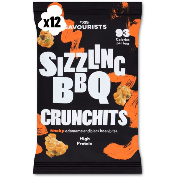 The Savourists Crunchits 12x25g BBQ Best Value Snack Chip And Crisp at MYSUPPLEMENTSHOP.co.uk