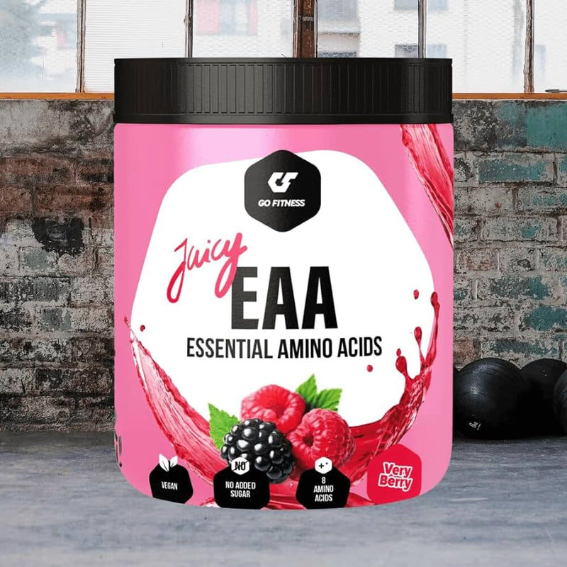 Go Fitness Juicy EAA 450g Très Baies