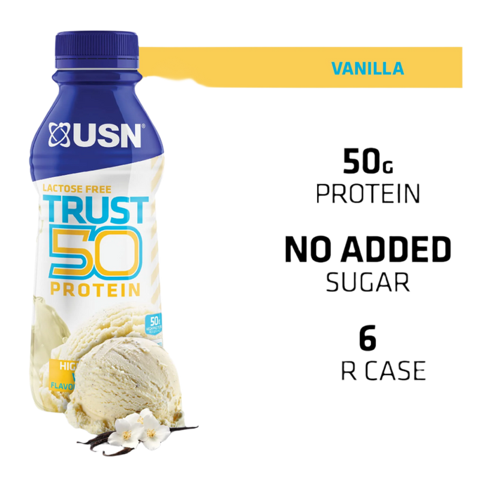 USN TRUST Protein 50 6x500ml Vanilla