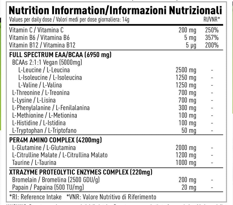 Per4m EAA Xtra 420g - BCAAs at MySupplementShop by per4m