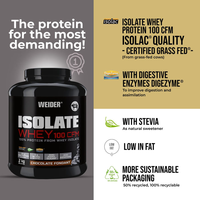 Weider Isolate Whey 100 CFM 2000g - Dietary Management at MySupplementShop by Weider