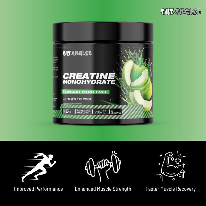 Outangled Creatine Monohydrate 250g - Creatine at MySupplementShop by OUT ANGLED