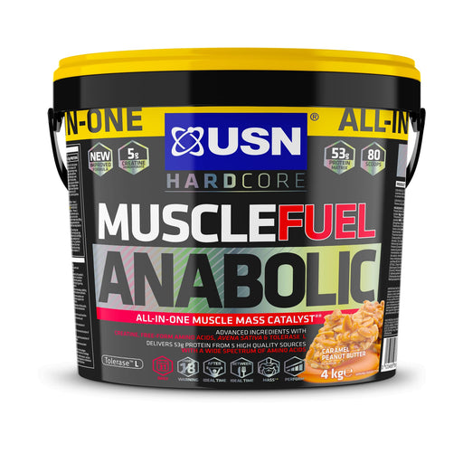 USN Muscle Fuel Anabolic V2 4kg Caramel Peanut Butter | Premium Protein Blends at MYSUPPLEMENTSHOP.co.uk