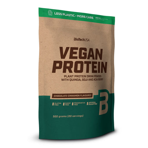 BioTechUSA Vegan Protein, Chocolate-Cinnamon - 500g | High-Quality Protein Blends | MySupplementShop.co.uk