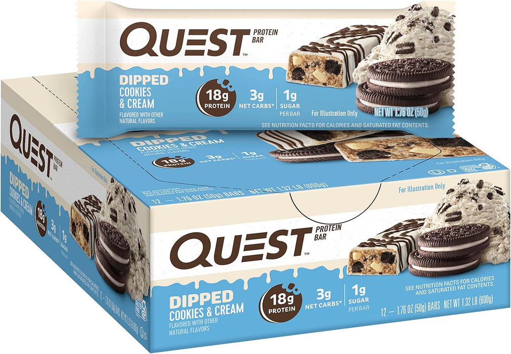 Quest Nutrition Bar 12x60g Cookies &amp; Cream