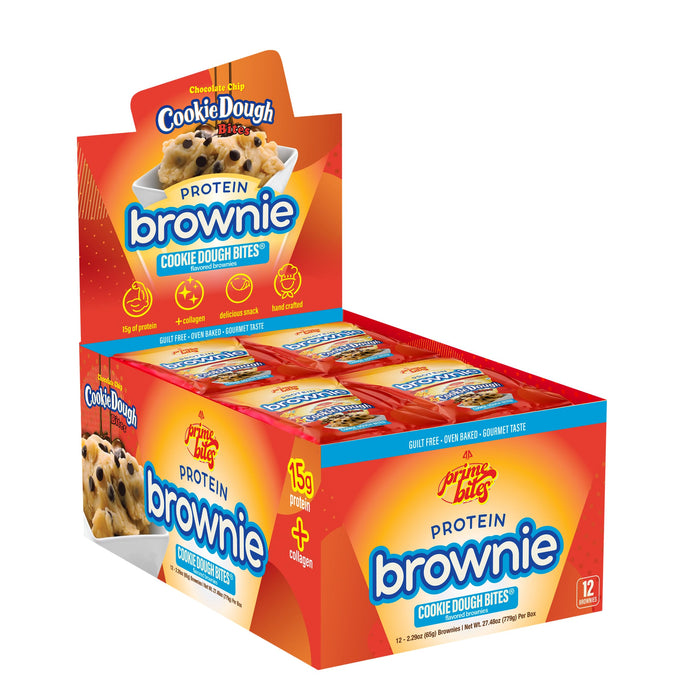 AP Sports PrimeBites Protein Brownies 12x65g (Cookie Dough Brownie)