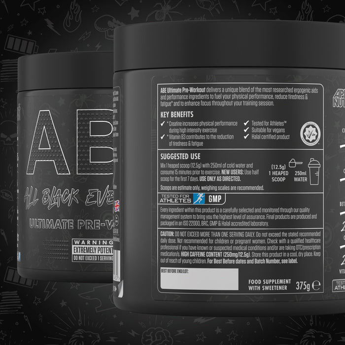 Applied Nutrition ABE - All Black Everything, Sour Gummy Bear Best Value Nutritional Supplement at MYSUPPLEMENTSHOP.co.uk