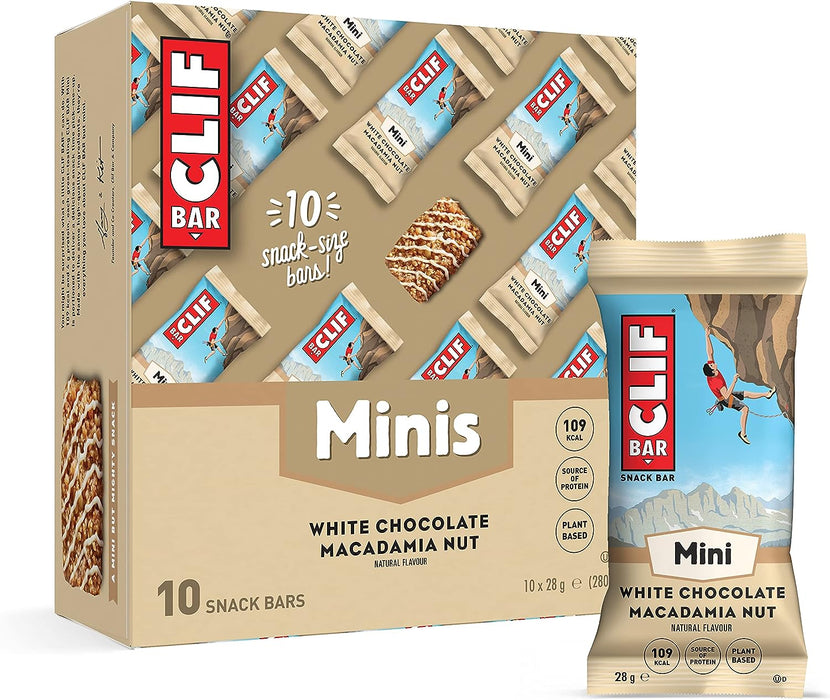 CLIF Bar Mini 10x28g White Chocolate Macadamia Nut - Fruit & Nut Bars at MySupplementShop by CLIF Bar