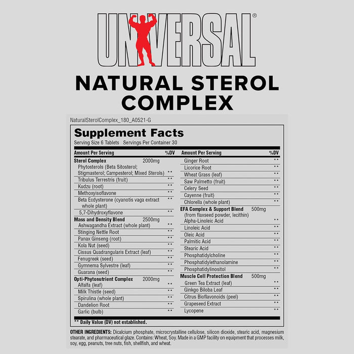 Universal Nutrition Natural Sterol Complex - 180 tablets
