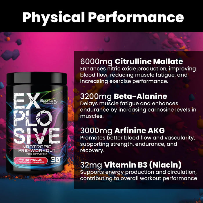 Sports Genetics Explosive 495g - Beta-Alanine at MySupplementShop by Sports DNA