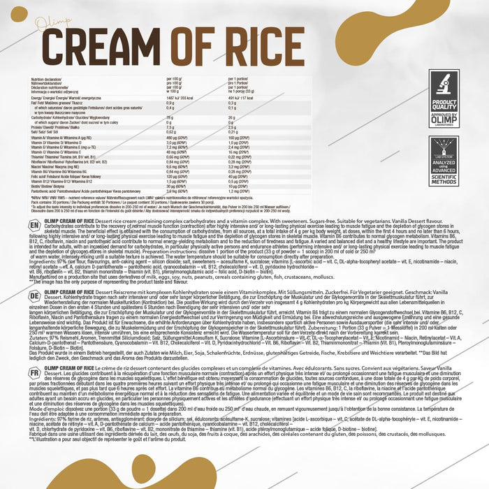 Cream of Rice, Vanilla Dessert - 1000g