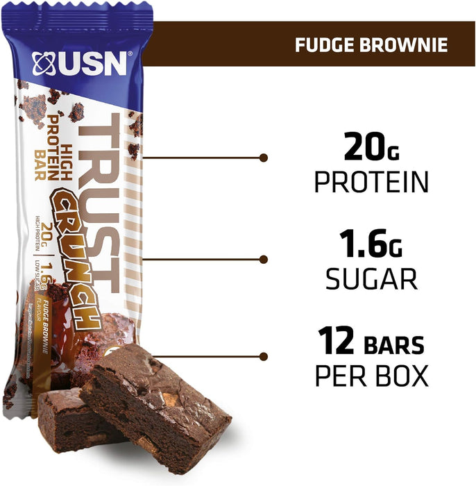 USN TRUST Crunch Protein Bars 12 x 60g
