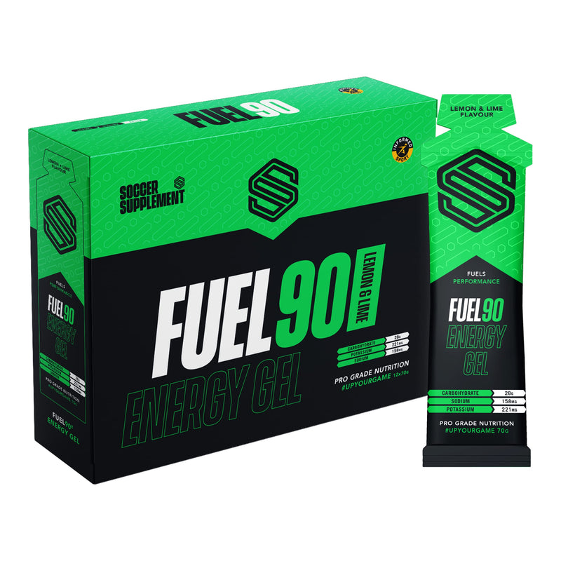 Soccer Supplement Fuel90  Energy Gel 12x70g Lemon & Lime