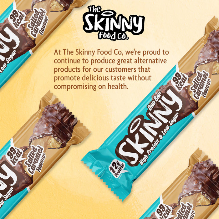 The Skinny Food Co Skinny Bar 12x60g Salted Caramel