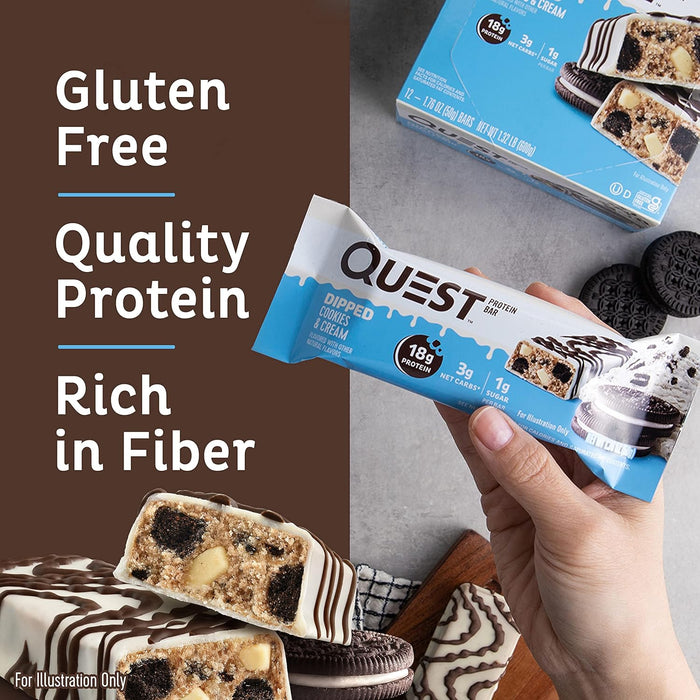 Quest Nutrition Bar 12x60g Cookies &amp; Cream