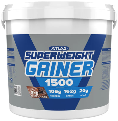 Atlas Superweight Gainer 1500 - Chocolate 5kg - Weight Gainers & Carbs at MySupplementShop by Atlas