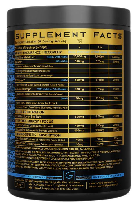 Illegal Nutrition Premium Pump 228g Blueberry