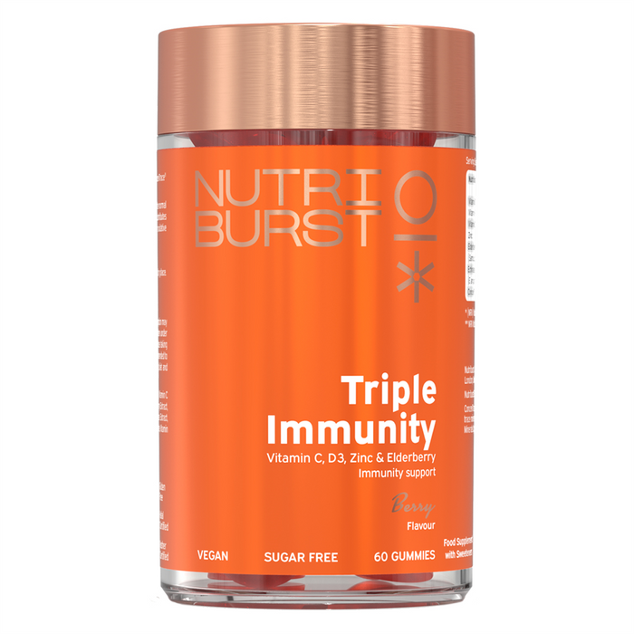 Nutriburst Triple Immunity 180g Berry - Sports Nutrition at MySupplementShop by Nutriburst