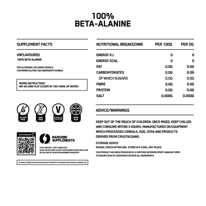Marchon Supplement Beta Alanine 240g