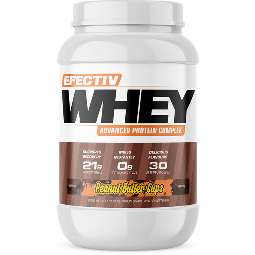 Efectiv Nutrition Whey Protein 900g Peanut Butter Cups - Whey Proteins at MySupplementShop by Efectiv