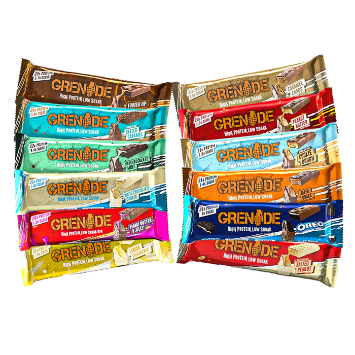 Grenade High Protein Low Sugar Bar 12 x 60g - Protein Bars at MySupplementShop by Grenade