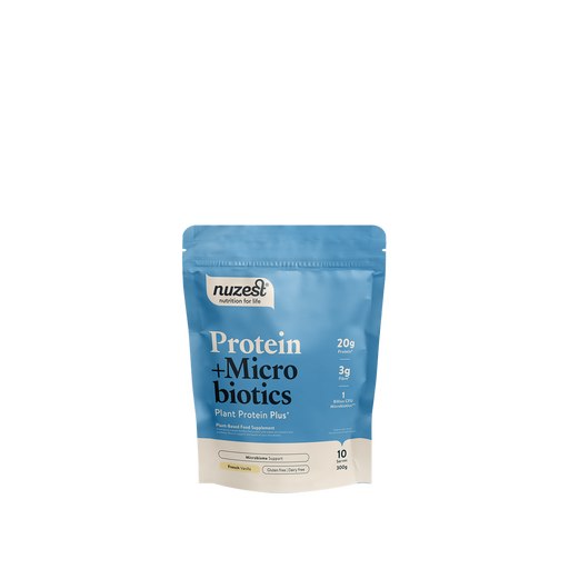 Nuzest Protein Plus Microbiotics 300g French Vanilla | Premium Sports Supplements at MYSUPPLEMENTSHOP.co.uk