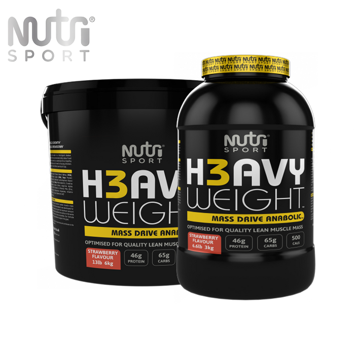 NutriSport H3avyweight Mass Drive Anabolic - Muscle Mass Building Formula - Protein Blends at MySupplementShop by NutriSport