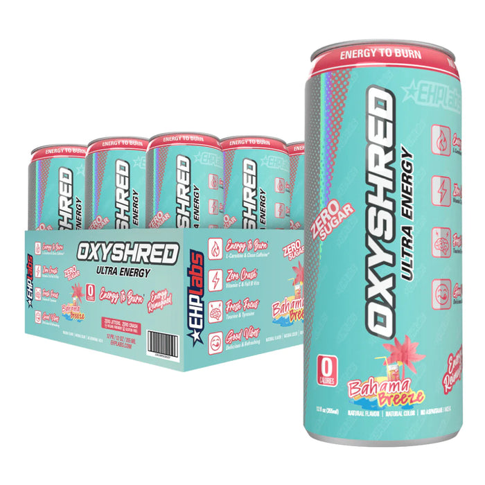 EHP Labs Oxyshred RTD 12x355ml - Bahama Breeze - Sports Nutrition at MySupplementShop by EHP LABS