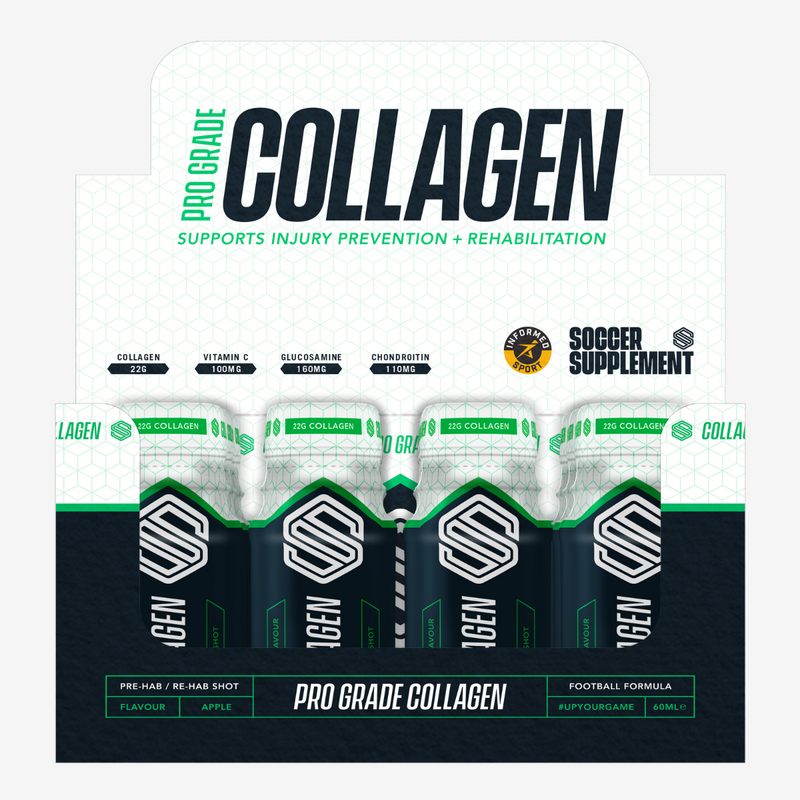 Soccer Supplement Collagen Shot 12x60ml Apple | Premium Sports Supplements at MYSUPPLEMENTSHOP.co.uk