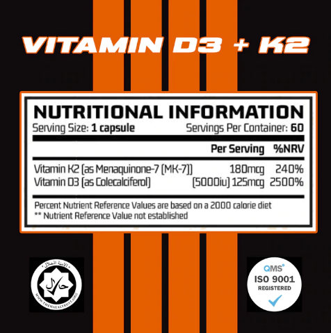 Chemical Warfare Vitamin D3 & K2 60 Caps
