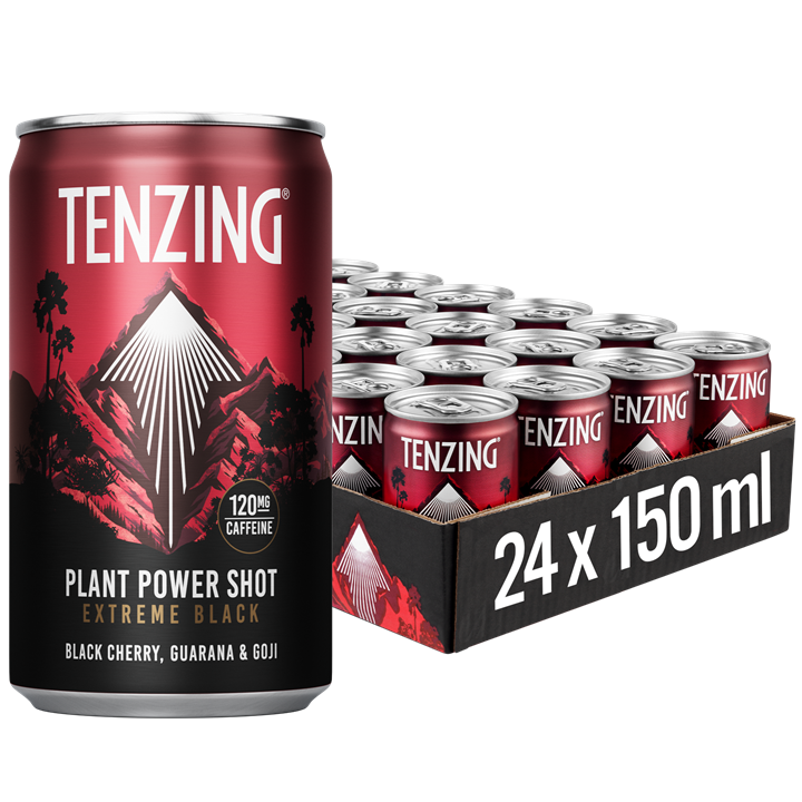 Tenzing Plant Power Shot 24x150ml Black Cherry, Guaran & Goij | Premium Health Foods at MySupplementShop.co.uk