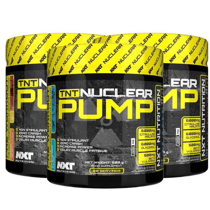 NXT Nutrition TNT Nuclear PUMP (Stim FREE) 500g - Pre-Workout Supplement at MySupplementShop by Nxt Nutrition