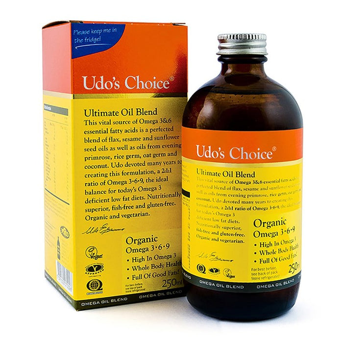 Udo's Choice Organic Ultimate Oil Blend 500ml | High-Quality Vitamins & Supplements | MySupplementShop.co.uk