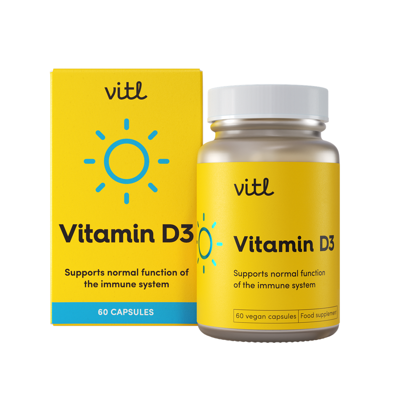 Vitl Vitamin D3 115g | Premium Sports Supplements at MYSUPPLEMENTSHOP.co.uk