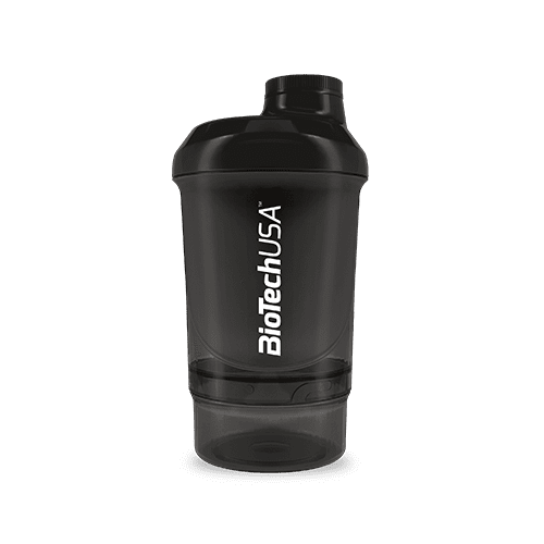 BioTechUSA Accessories Wave+ Shaker, Black Smoke – 300 ml. (+ 150 ml.)