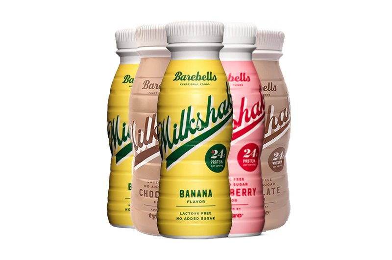 Barebells Protein-Milchshake, 8 x 330-ml-Flaschen, proteinreicher Shake, ohne Zuckerzusatz, laktosefrei, 24 g Protein