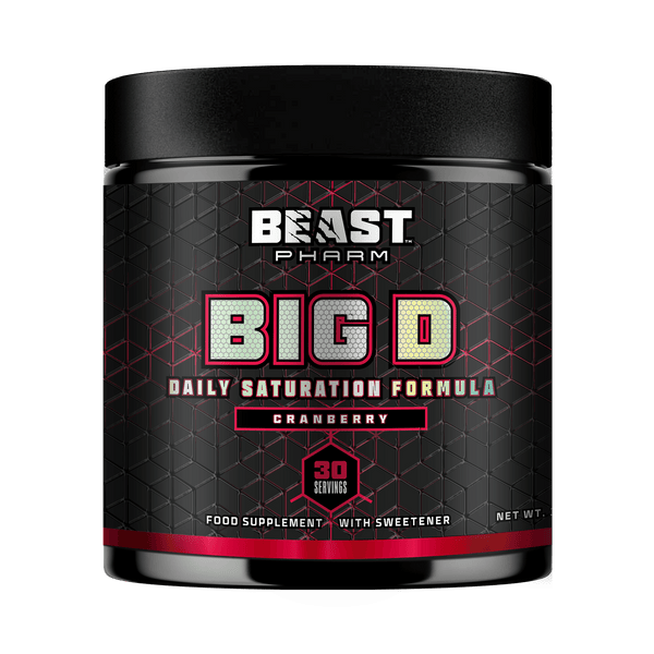 Beast Pharm Big D Daily Saturation Formula 390g Cranberry Best Value Nutritional Supplement at MYSUPPLEMENTSHOP.co.uk
