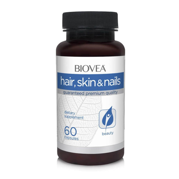 Biovea Hair, Skin & Nails 60 Vegetarian Capsules - Hair, Skin & Nails at MySupplementShop by Biovea