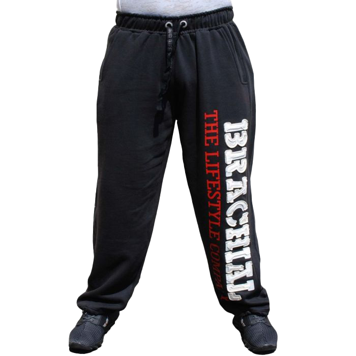 Brachial Tracksuit Trousers Gym - Black/White