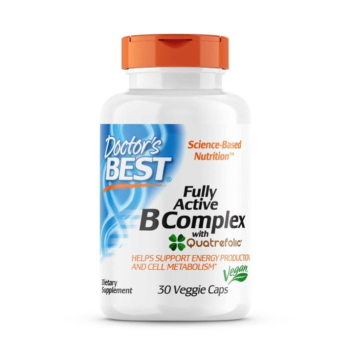 Doctor's Best Fully Active B Complex with Quatrefolic 30 Veggie Capsules - Vitamins & Minerals at MySupplementShop by Doctor's Best