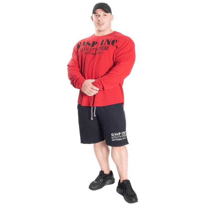 GASP Thermal Gym Sweater - Chilli Red